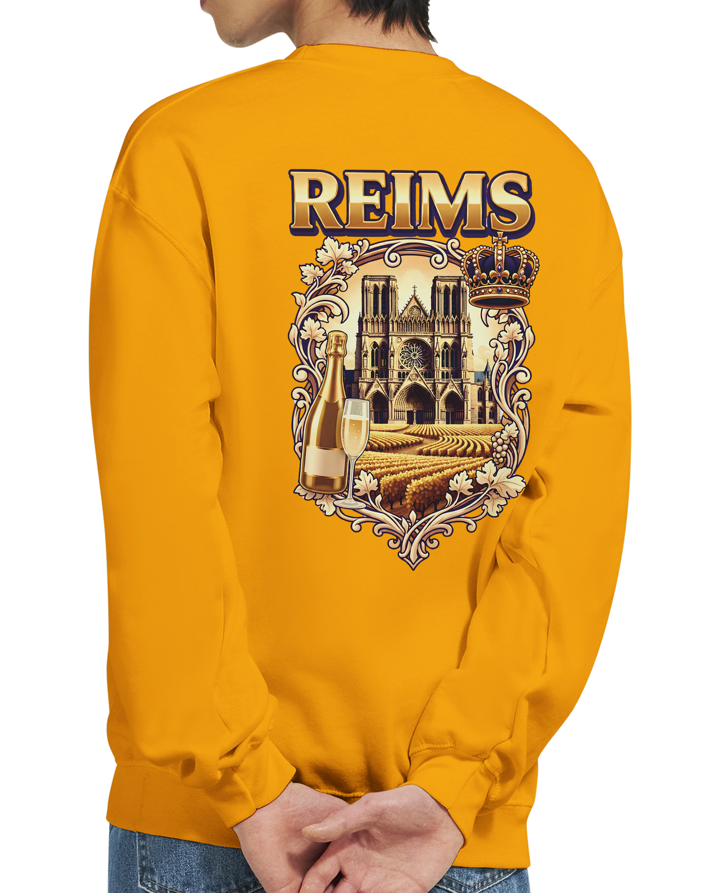 Sweat-shirt Reims – Sweat à col rond confortable en coton mélangé