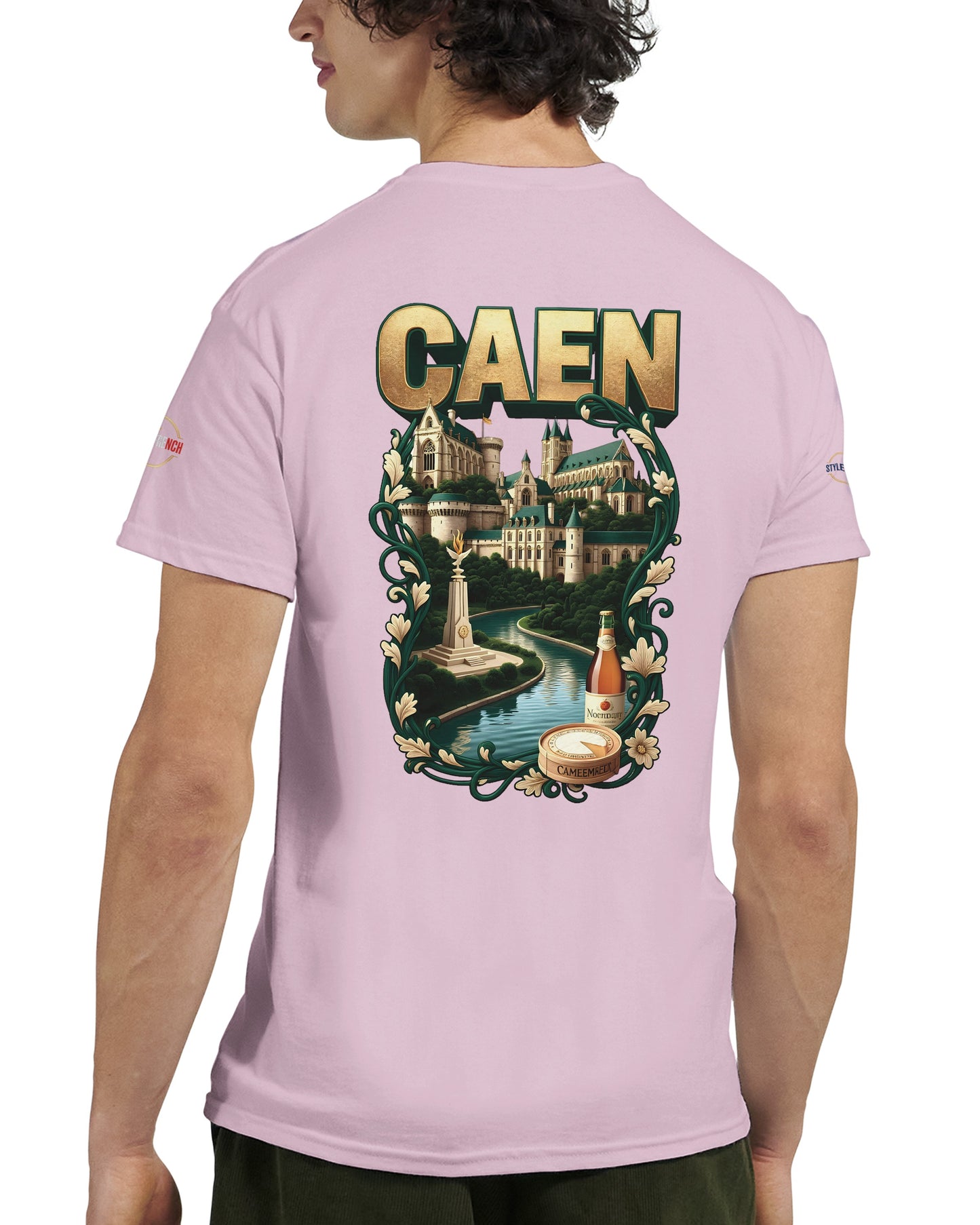 T-shirt Unisexe Caen - Ville de France - Design Classique en Coton