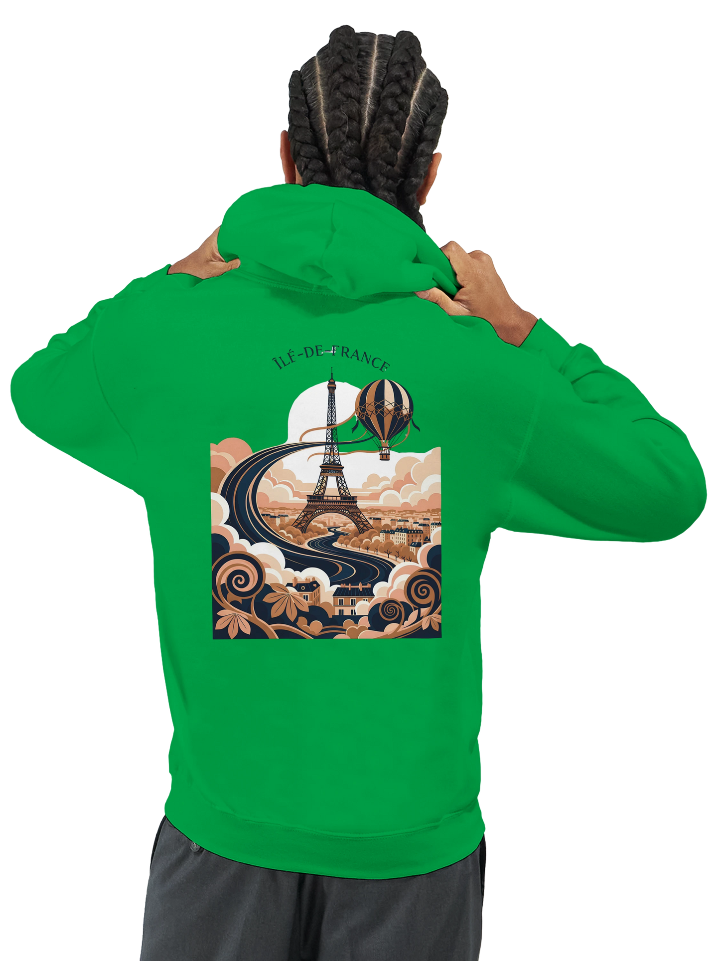 Sweat à Capuche Unisexe Île-de-France – Confort et Style Premium