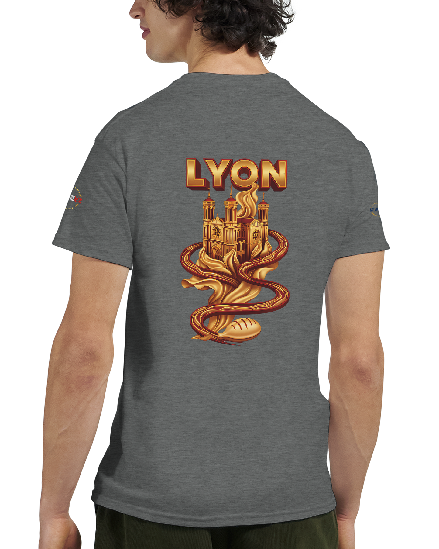 T-Shirt Unisexe Lyon - Design Ville de France - 100% Coton