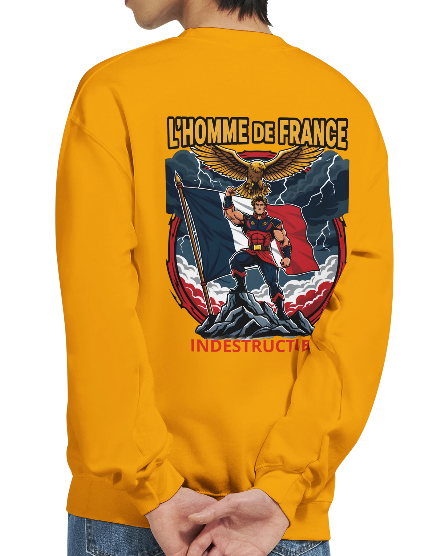 Sweat-shirt Homme France - Premium Cotton Blend Crewneck