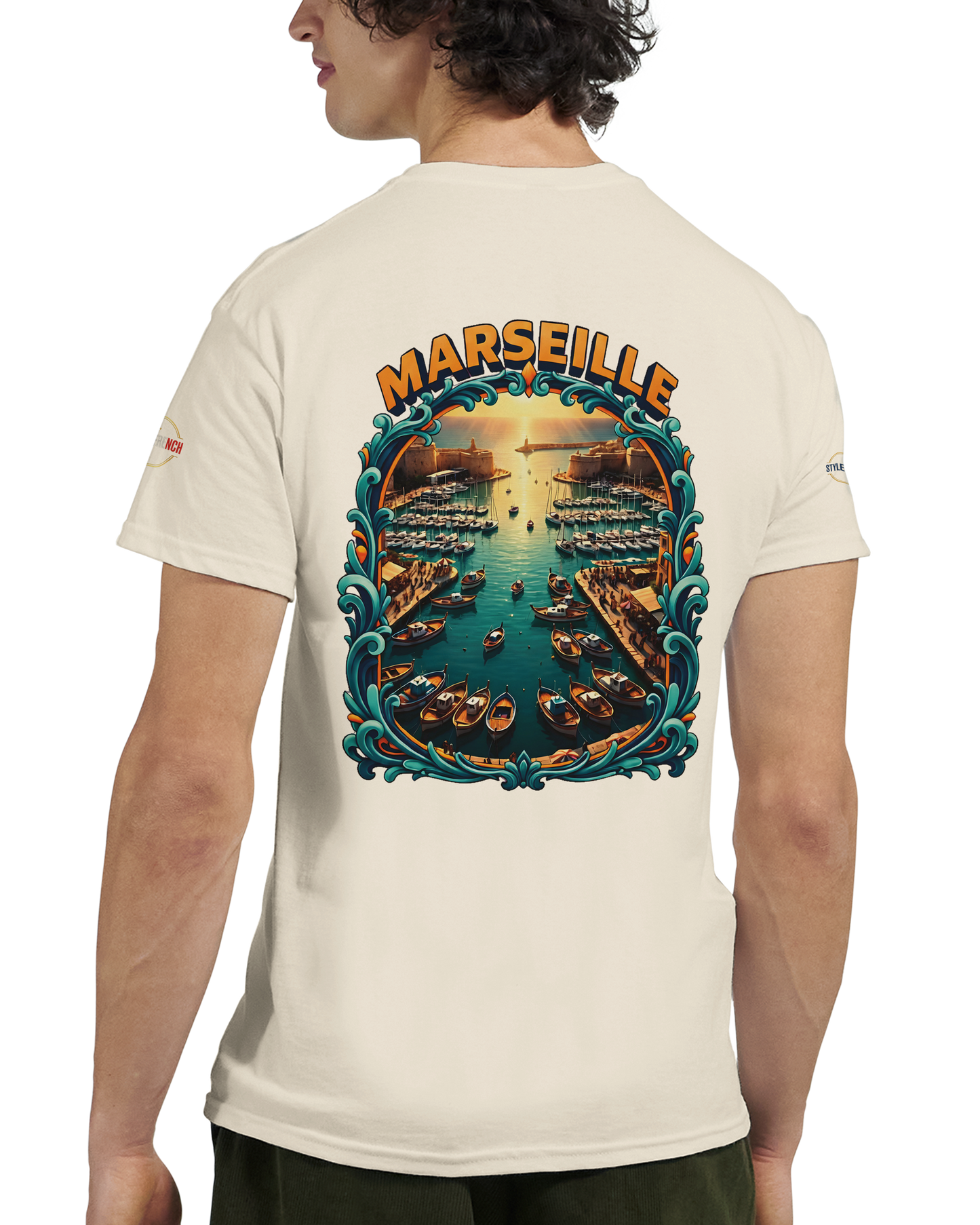 T-shirt Unisexe Marseille – Coton Épais à Coupe Classique