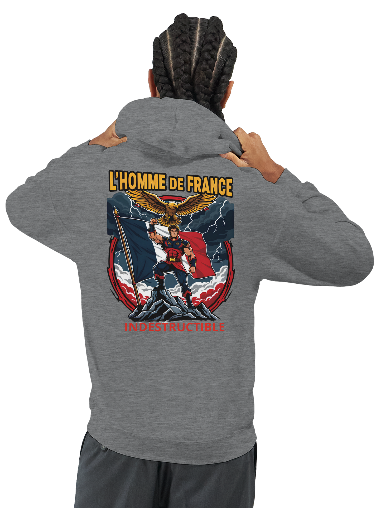 Sweat à Capuche Homme homme de France - Design France - Confort Premium