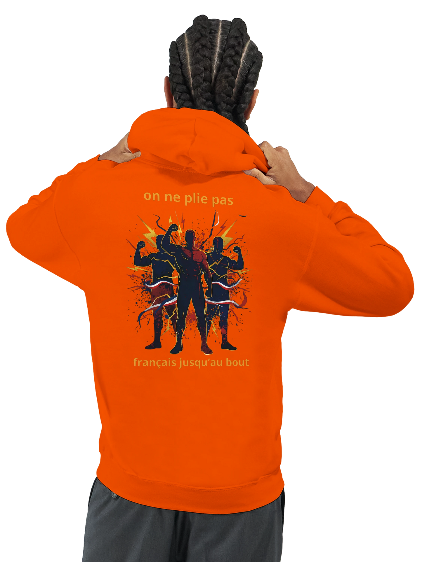 Sweat à capuche homme - Français jusqu'au bout - Confort premium