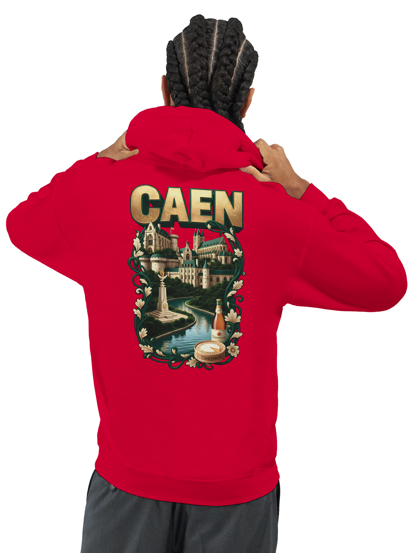 Sweat à capuche Caen - Ville de France - Unisexe Premium