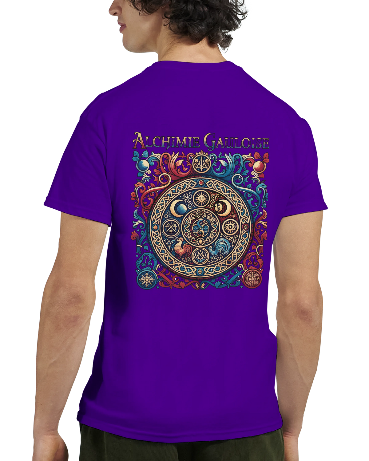 T-Shirt Homme Alchimie Gauloise – Coton Épais à Coupe Classique