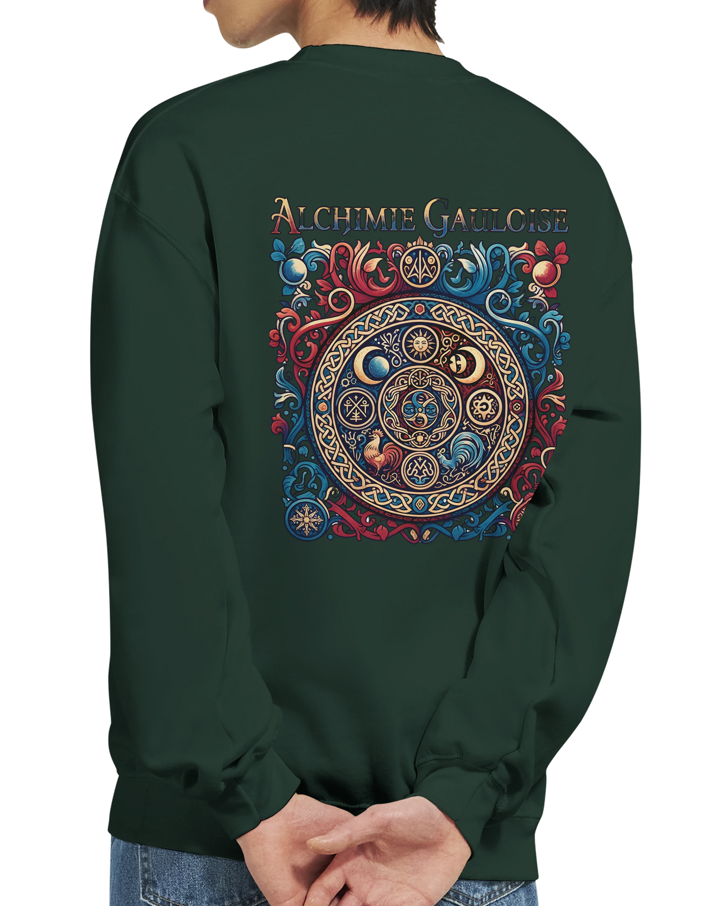 Sweat-shirt Homme Alchimie Gauloise – Coupe Classique Confortable