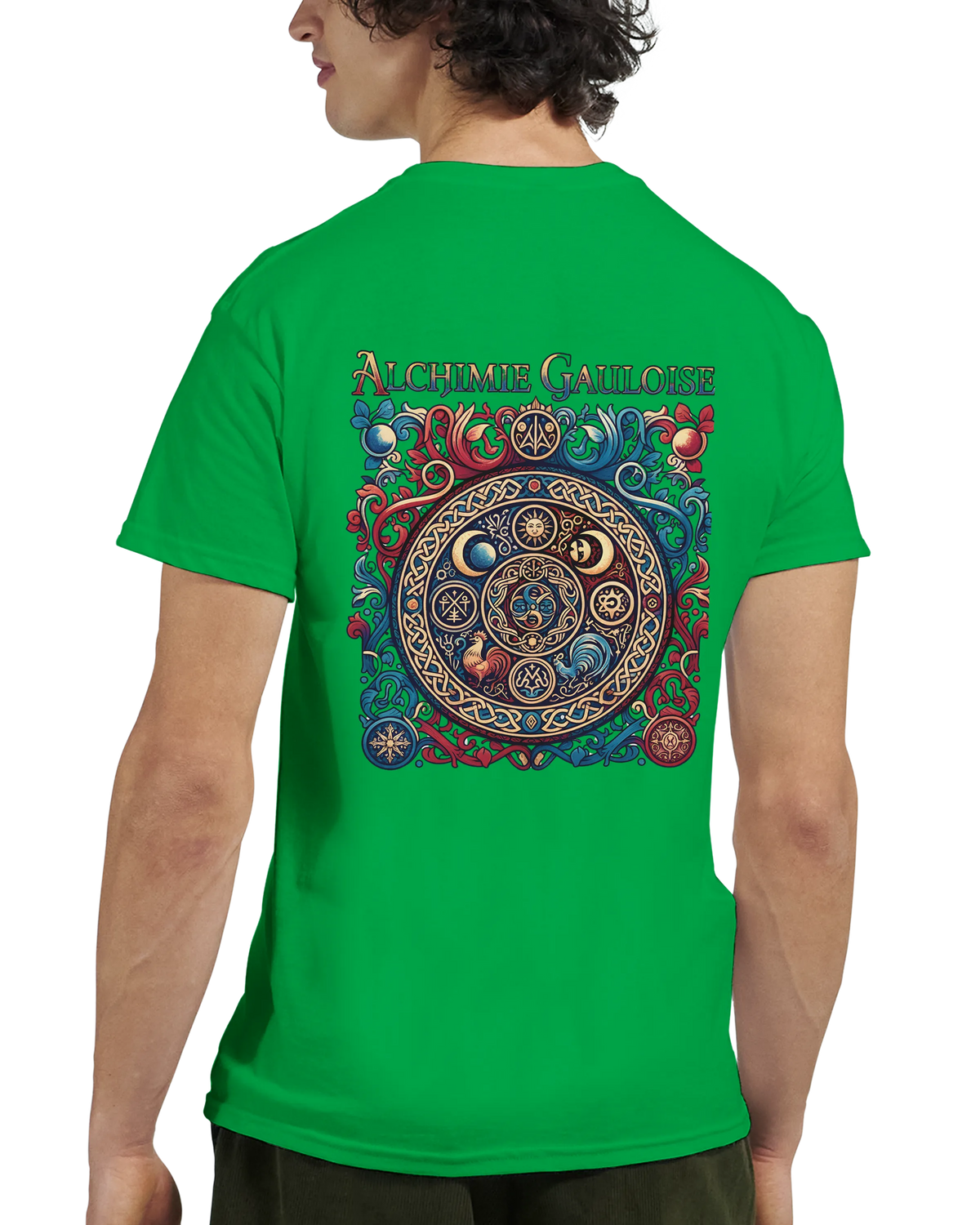 T-Shirt Homme Alchimie Gauloise – Coton Épais à Coupe Classique