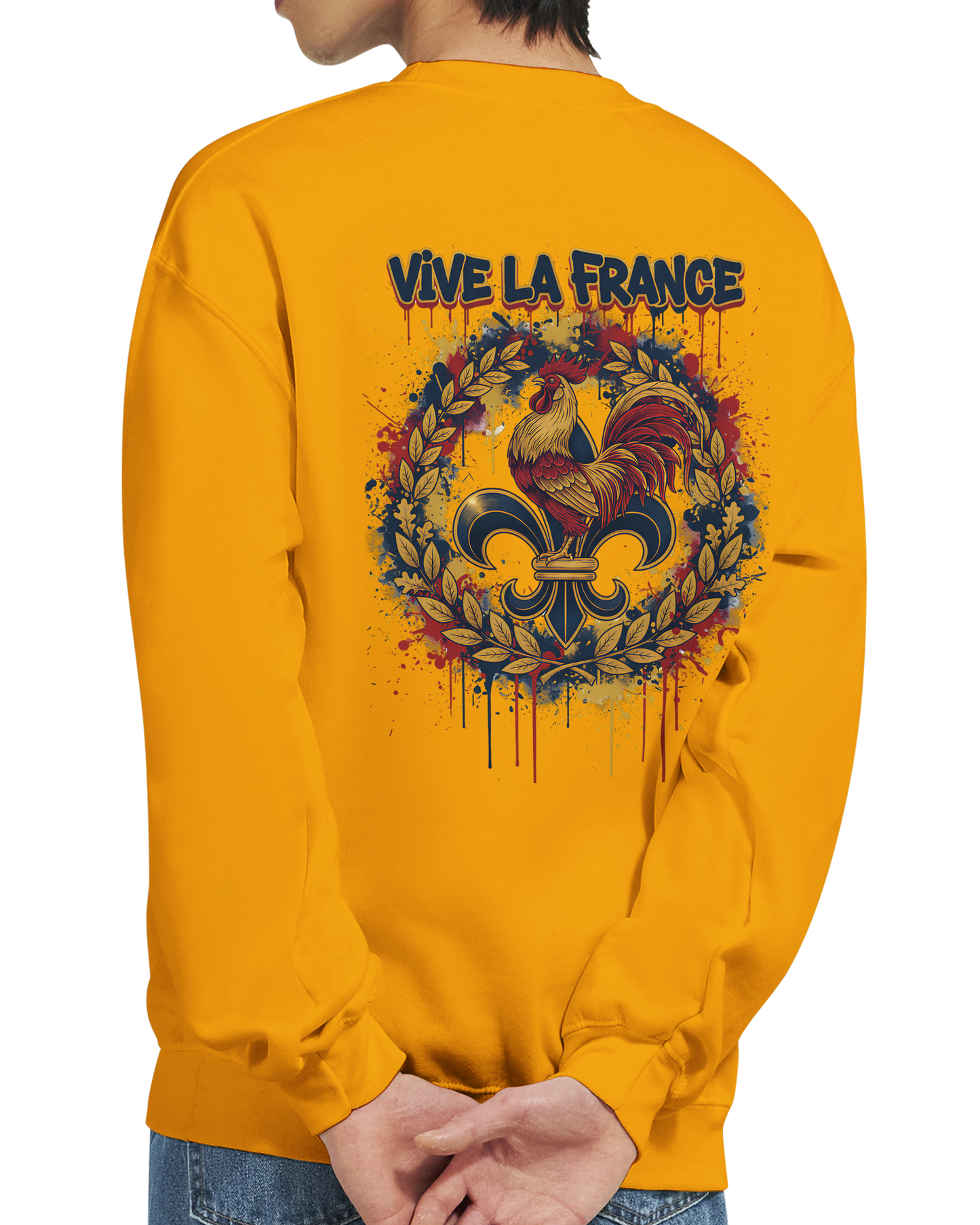 Sweat-shirt Homme Vive la France – Confort et Style Patriotique