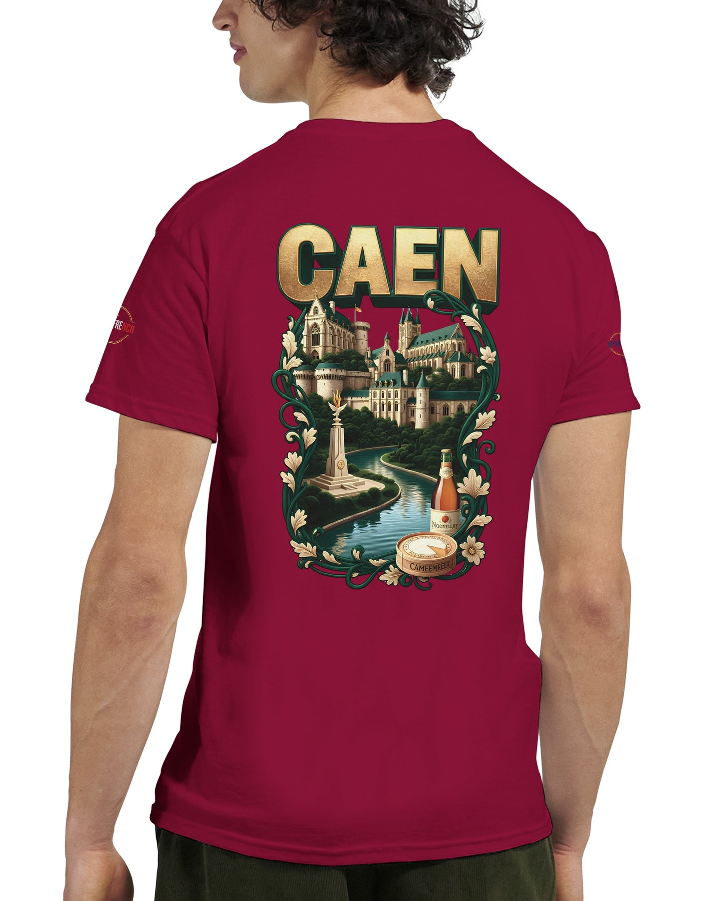 T-shirt Unisexe Caen - Ville de France - Design Classique en Coton