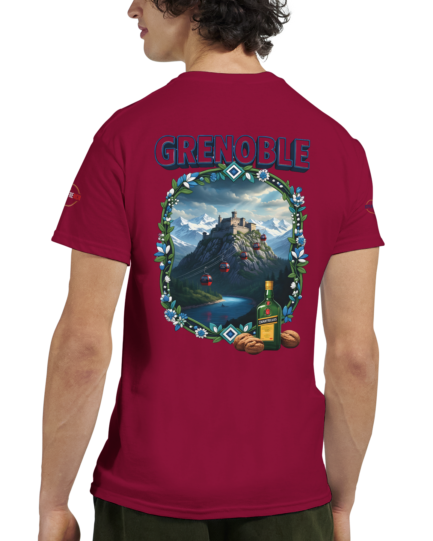 T-shirt Unisexe Grenoble - Ville de France - Coton Premium
