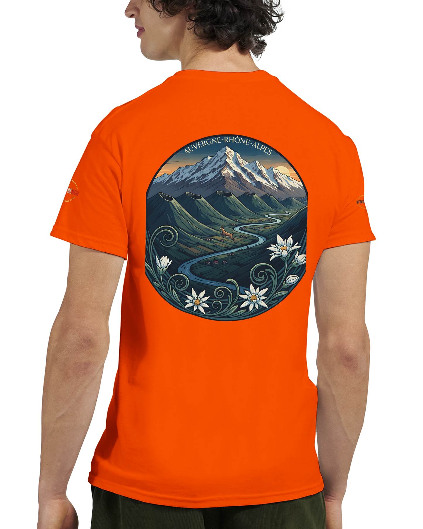 T-Shirt  Auvergne -Rhône -Alpes – Coupe Confortable et Durable