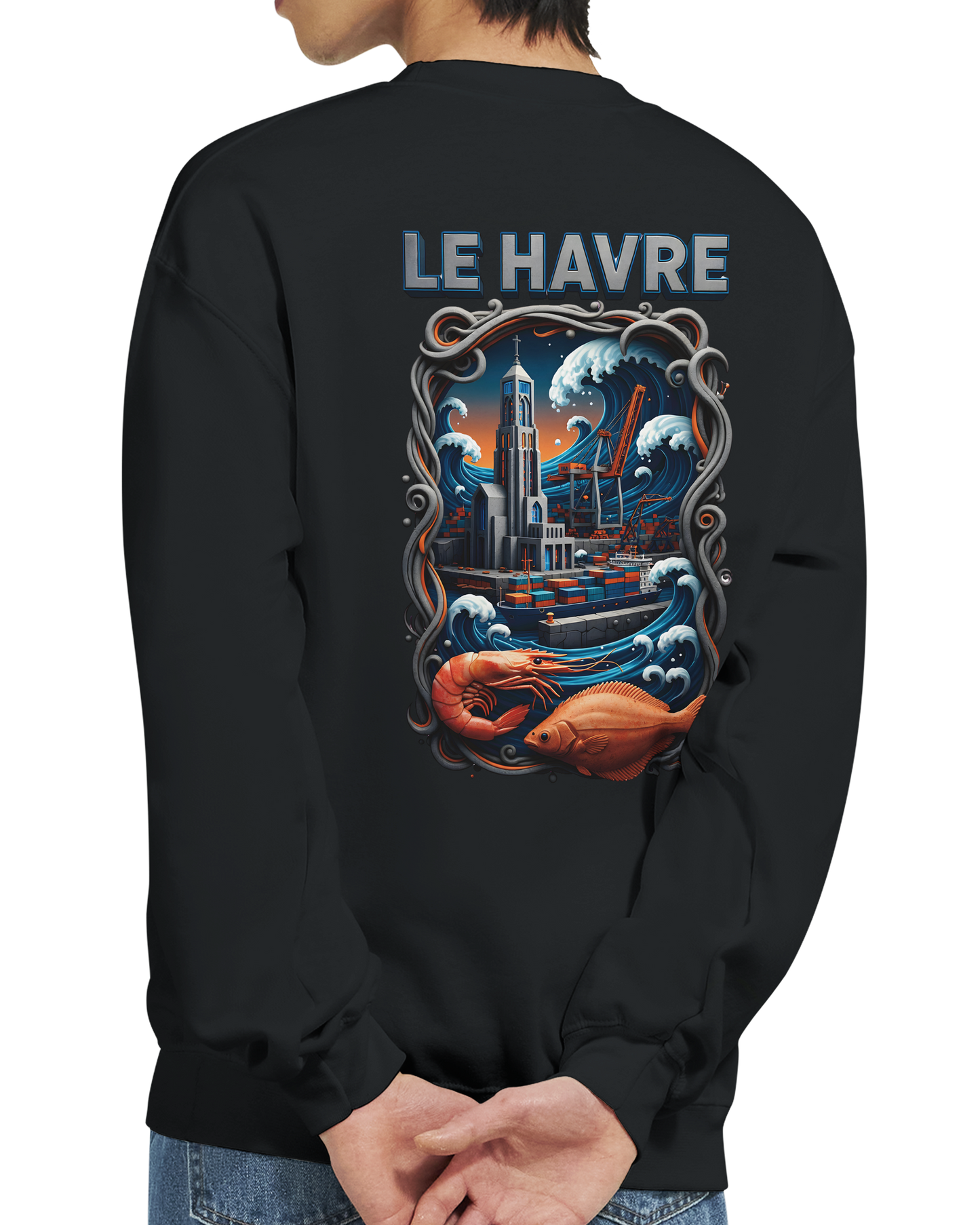 Sweat-shirt Unisexe Le Havre – Pull Classique Confortable