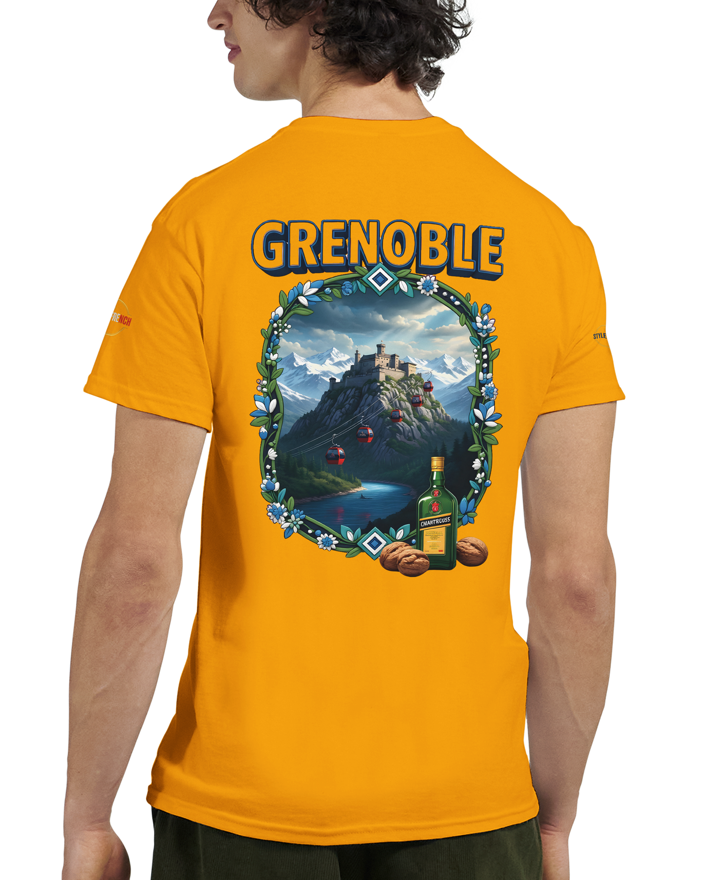 T-shirt Unisexe Grenoble - Ville de France - Coton Premium