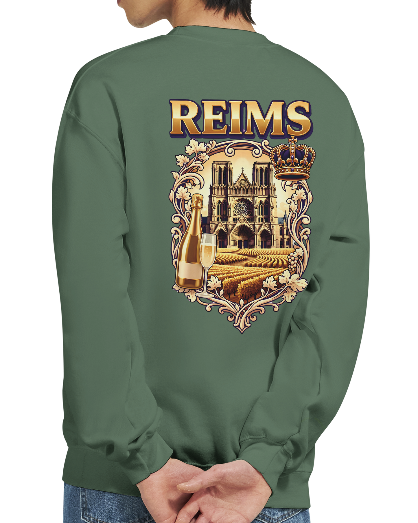 Sweat-shirt Reims – Sweat à col rond confortable en coton mélangé