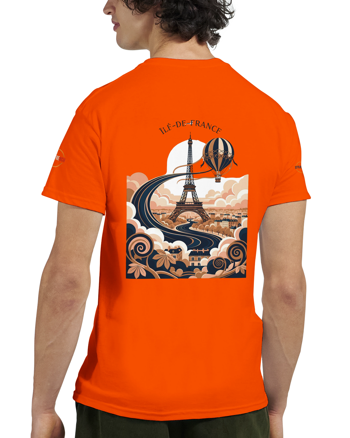T-shirt Unisexe Île-de-France – Coton Épais à Coupe Classique