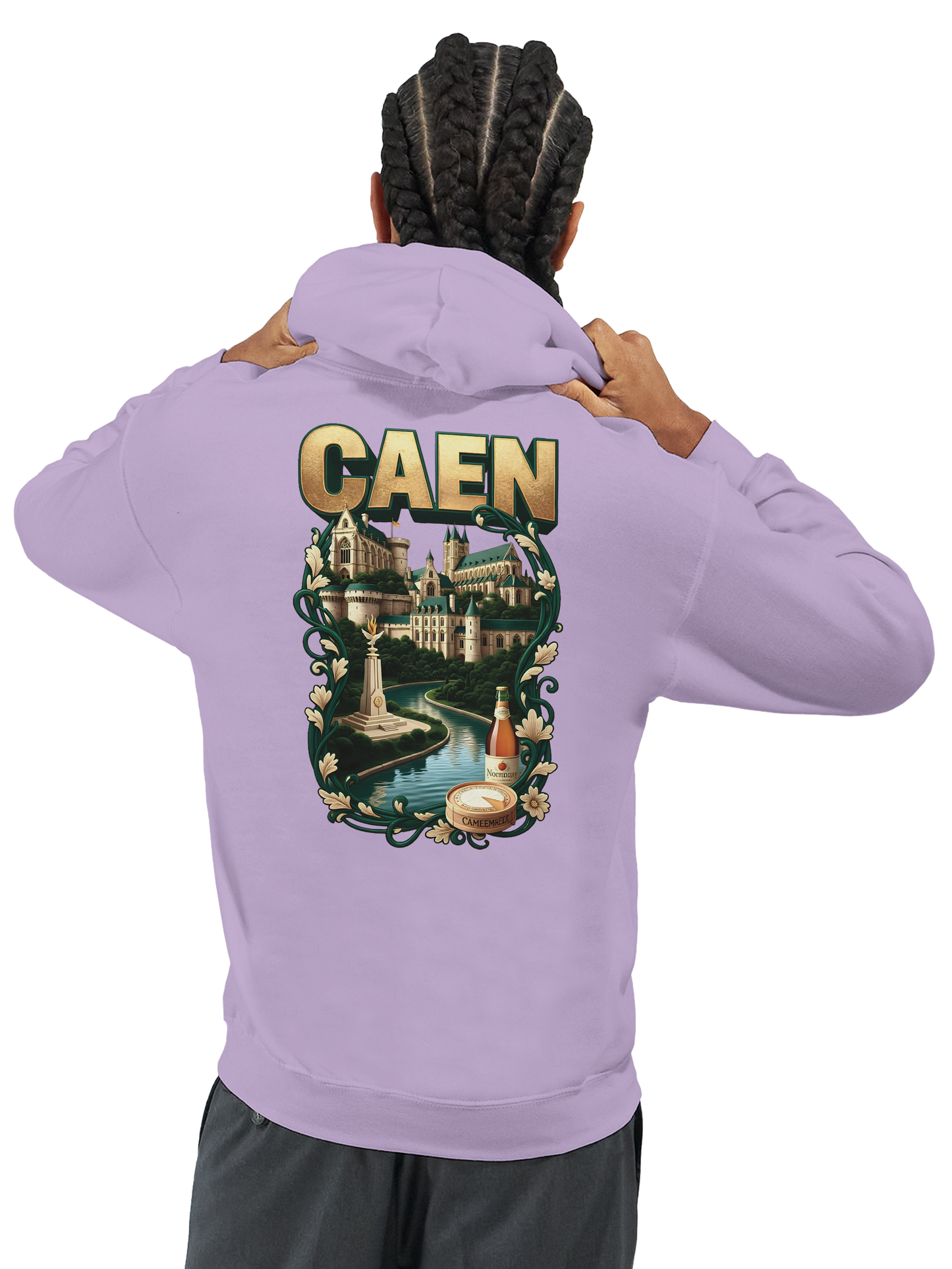 Sweat à capuche Caen - Ville de France - Unisexe Premium