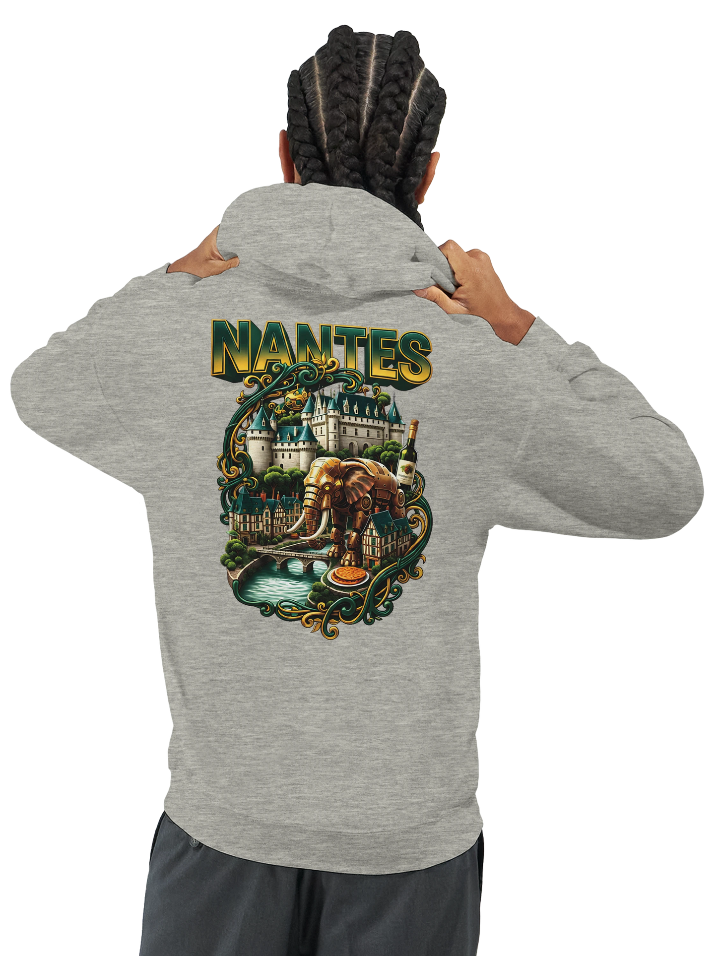 Sweat à capuche unisexe Nantes – Confort premium et style urbain