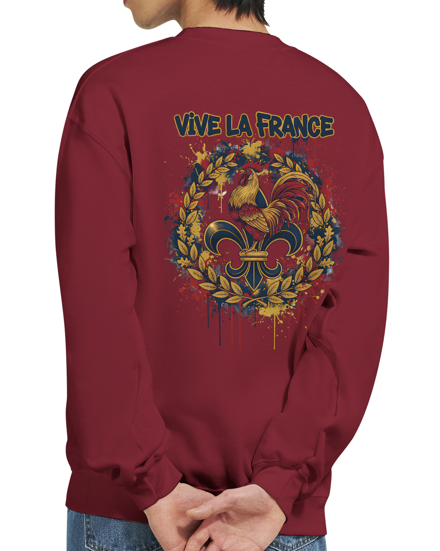 Sweat-shirt Homme Vive la France – Confort et Style Patriotique