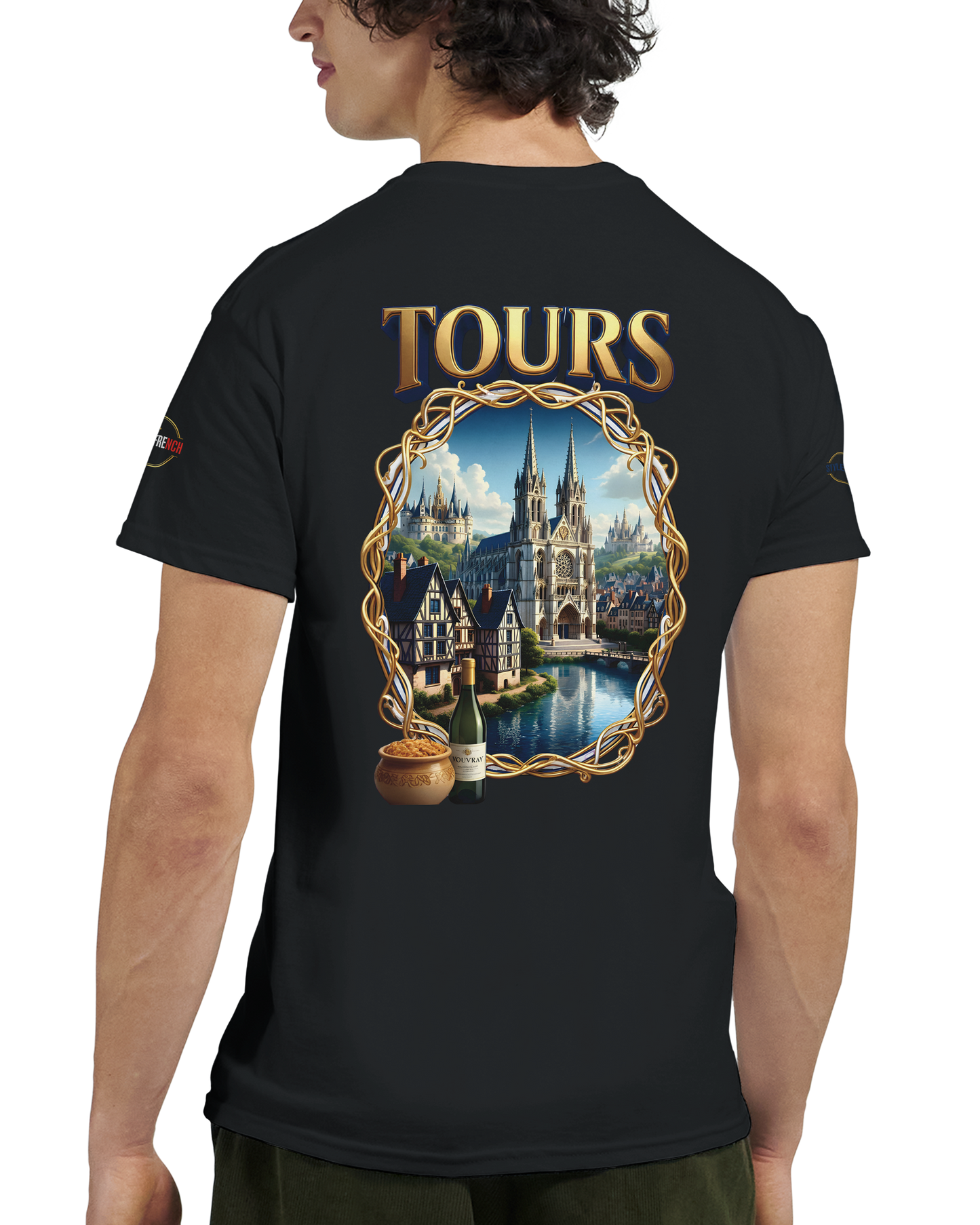 T-shirt Unisexe Tours Ville de France – Coton Épais Premium