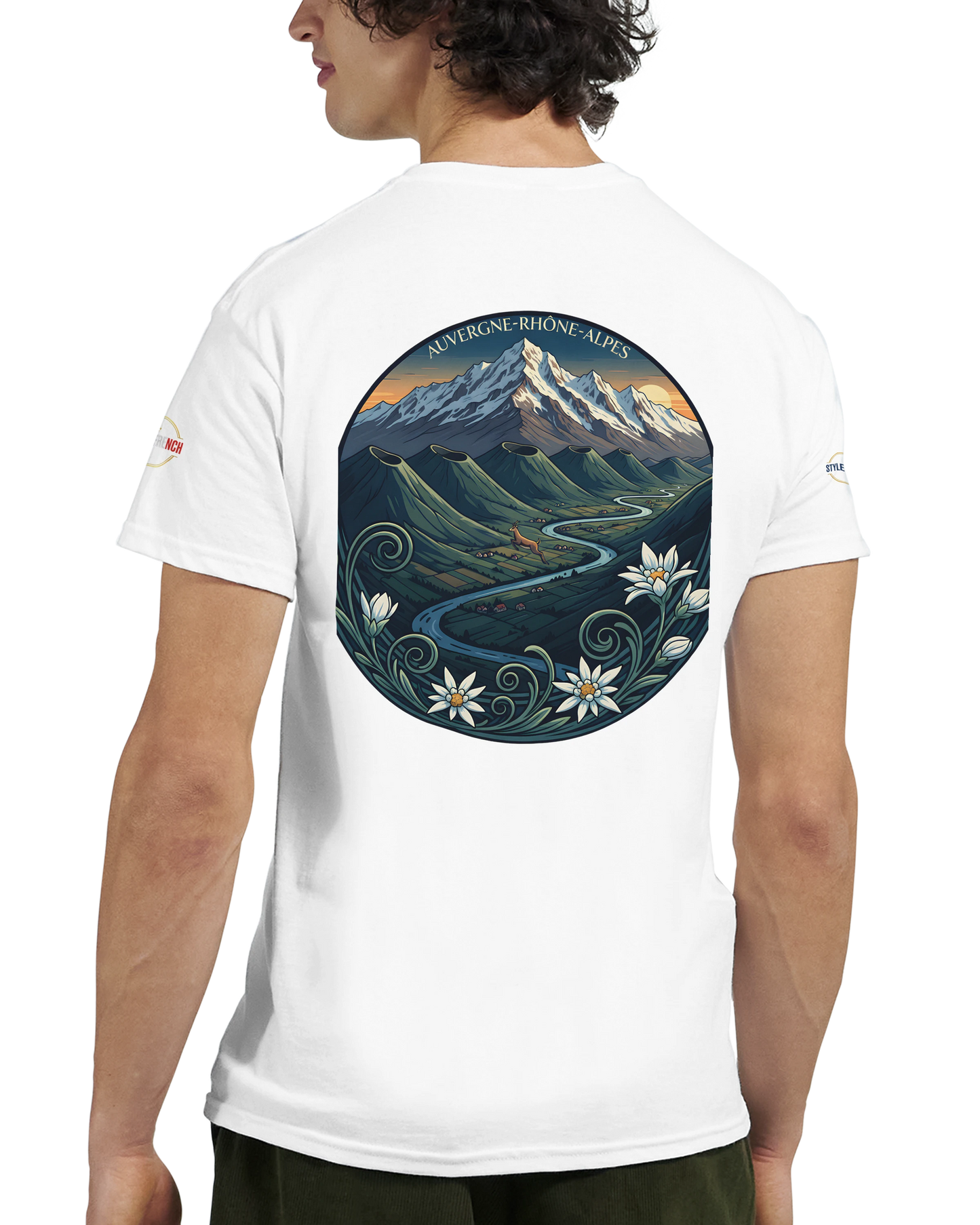 T-Shirt  Auvergne -Rhône -Alpes – Coupe Confortable et Durable