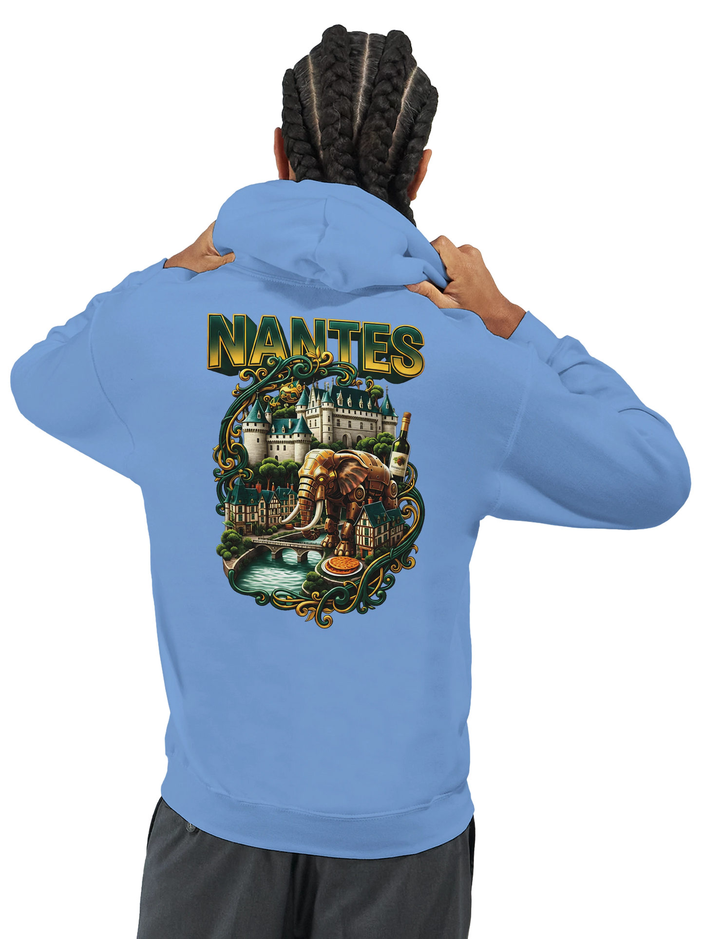 Sweat à capuche unisexe Nantes – Confort premium et style urbain