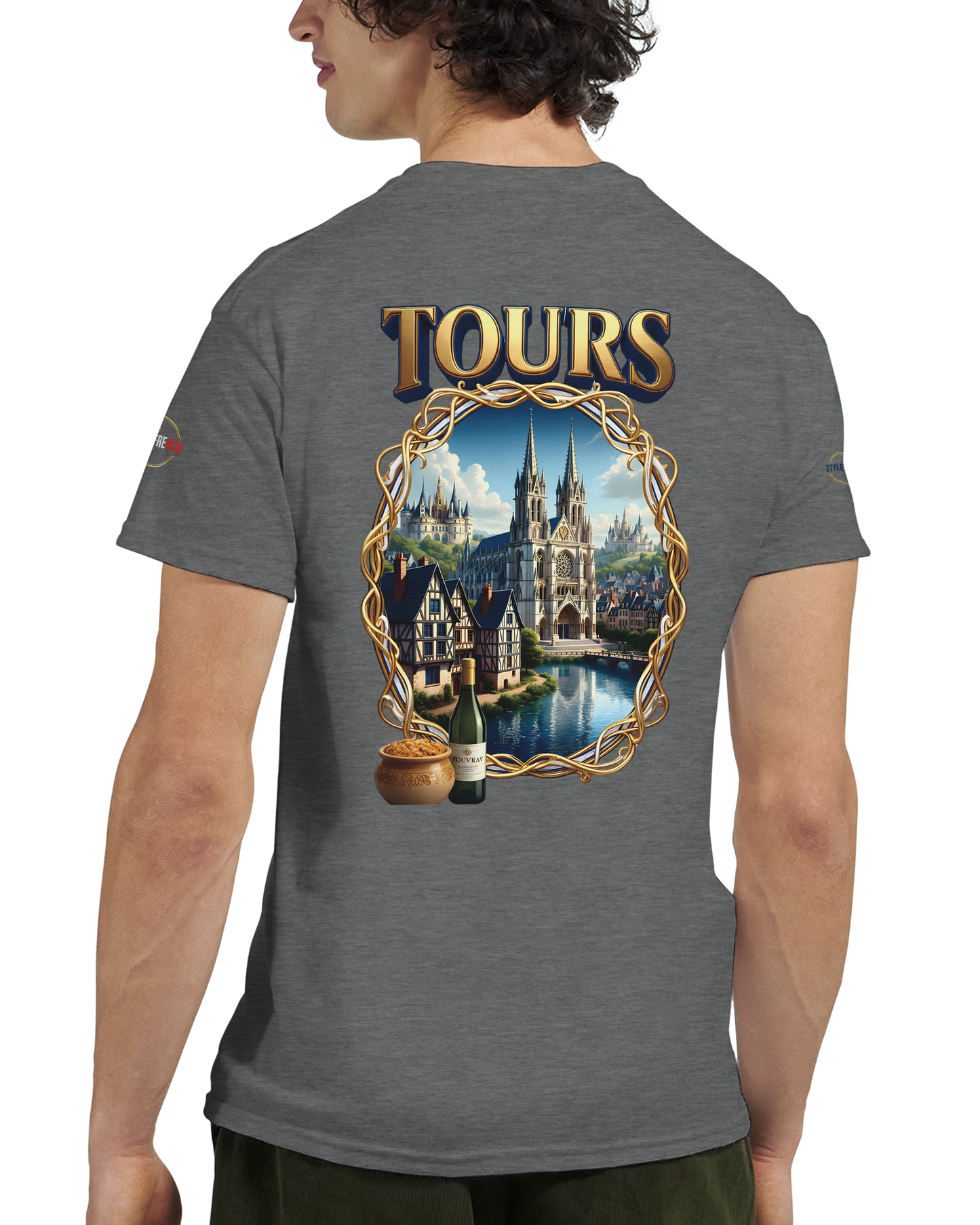 T-shirt Unisexe Tours Ville de France – Coton Épais Premium