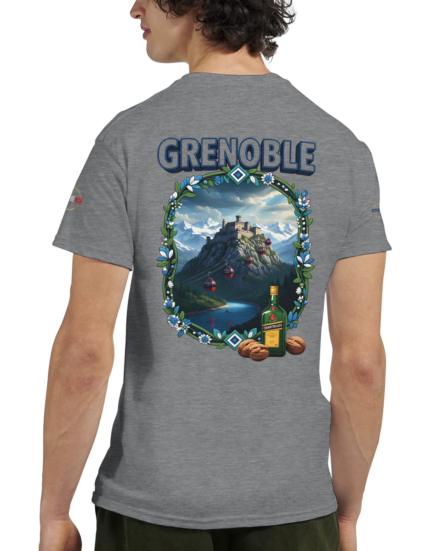 T-shirt Unisexe Grenoble - Ville de France - Coton Premium