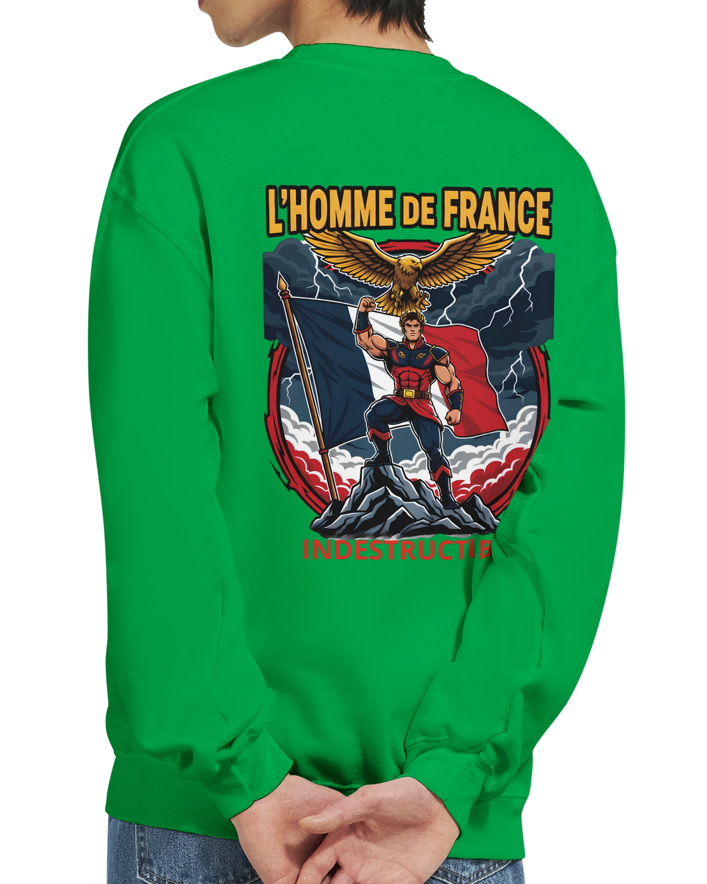 Sweat-shirt Homme France - Premium Cotton Blend Crewneck