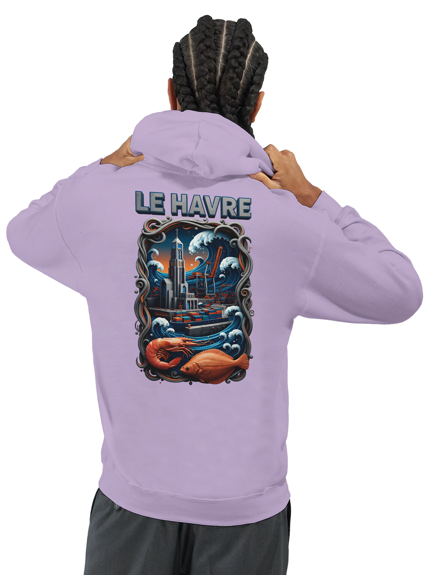 Sweat à Capuche Unisexe Le Havre – Hoodie Confortable et Résistant