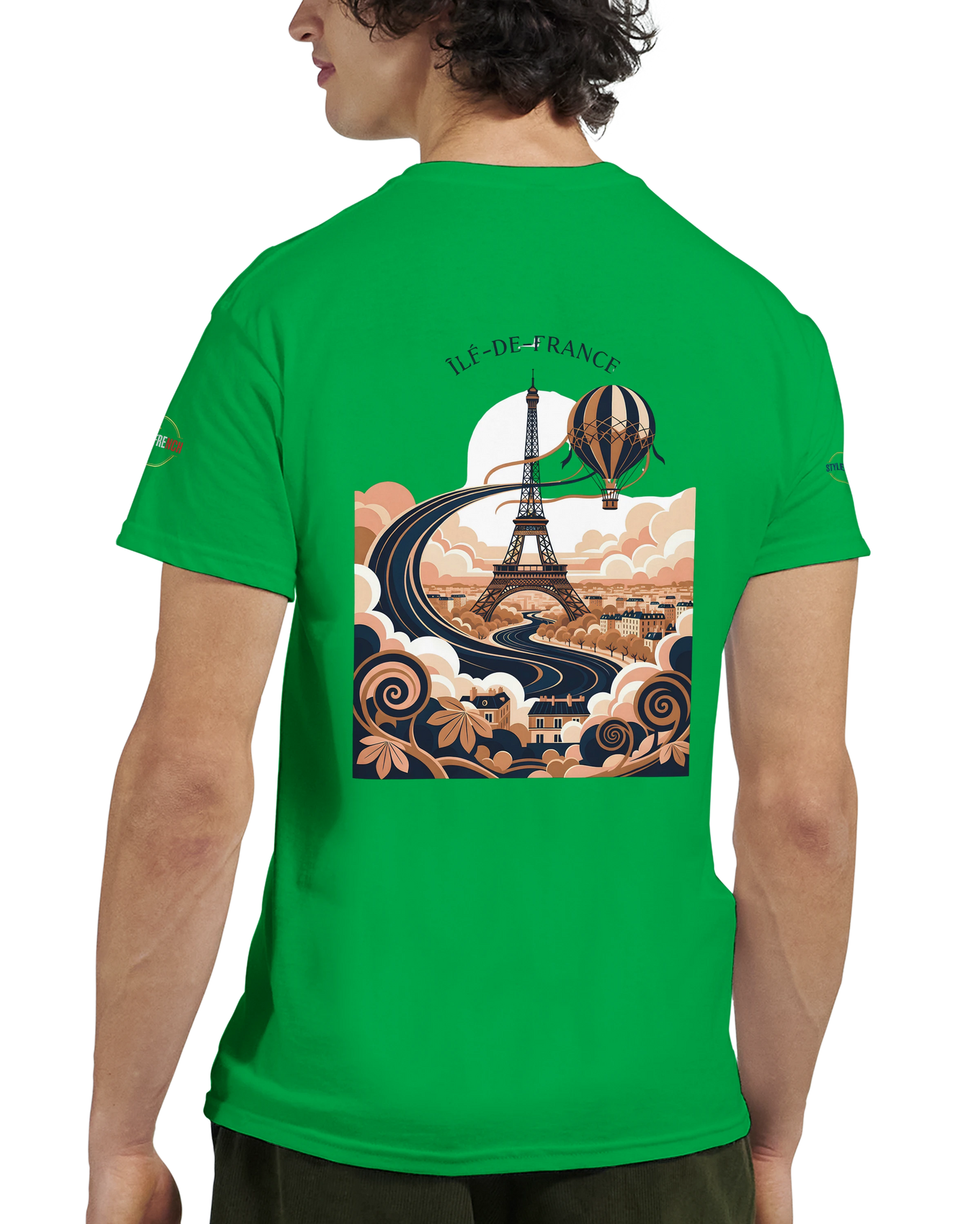 T-shirt Unisexe Île-de-France – Coton Épais à Coupe Classique