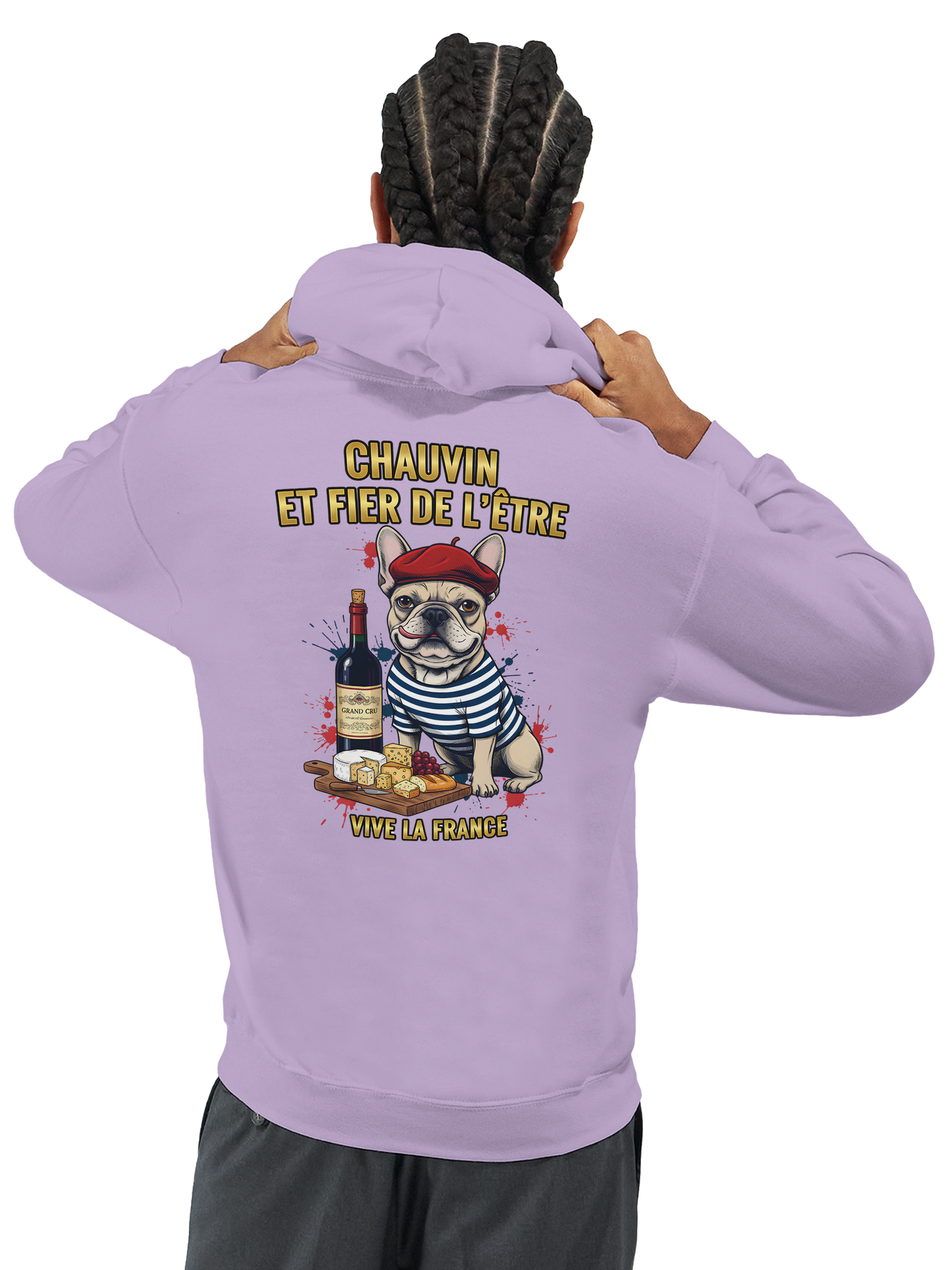 Sweat à Capuche Homme "Chauvin et Fier l'être" – Confort Premium et Design Patriotique