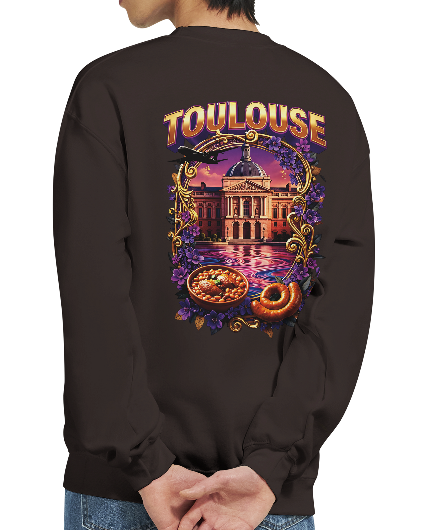 Sweat-shirt Unisexe Toulouse – Design Ville de France