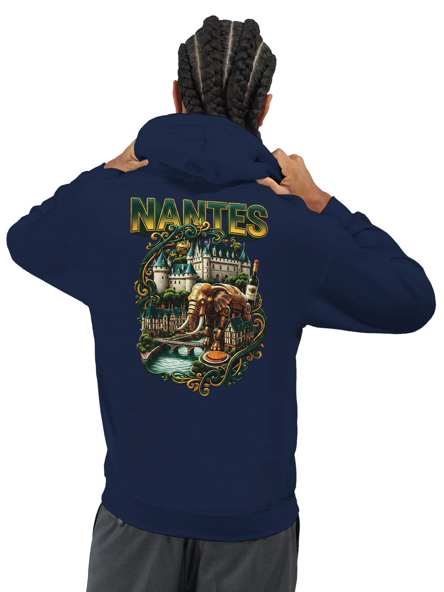 Sweat à capuche unisexe Nantes – Confort premium et style urbain