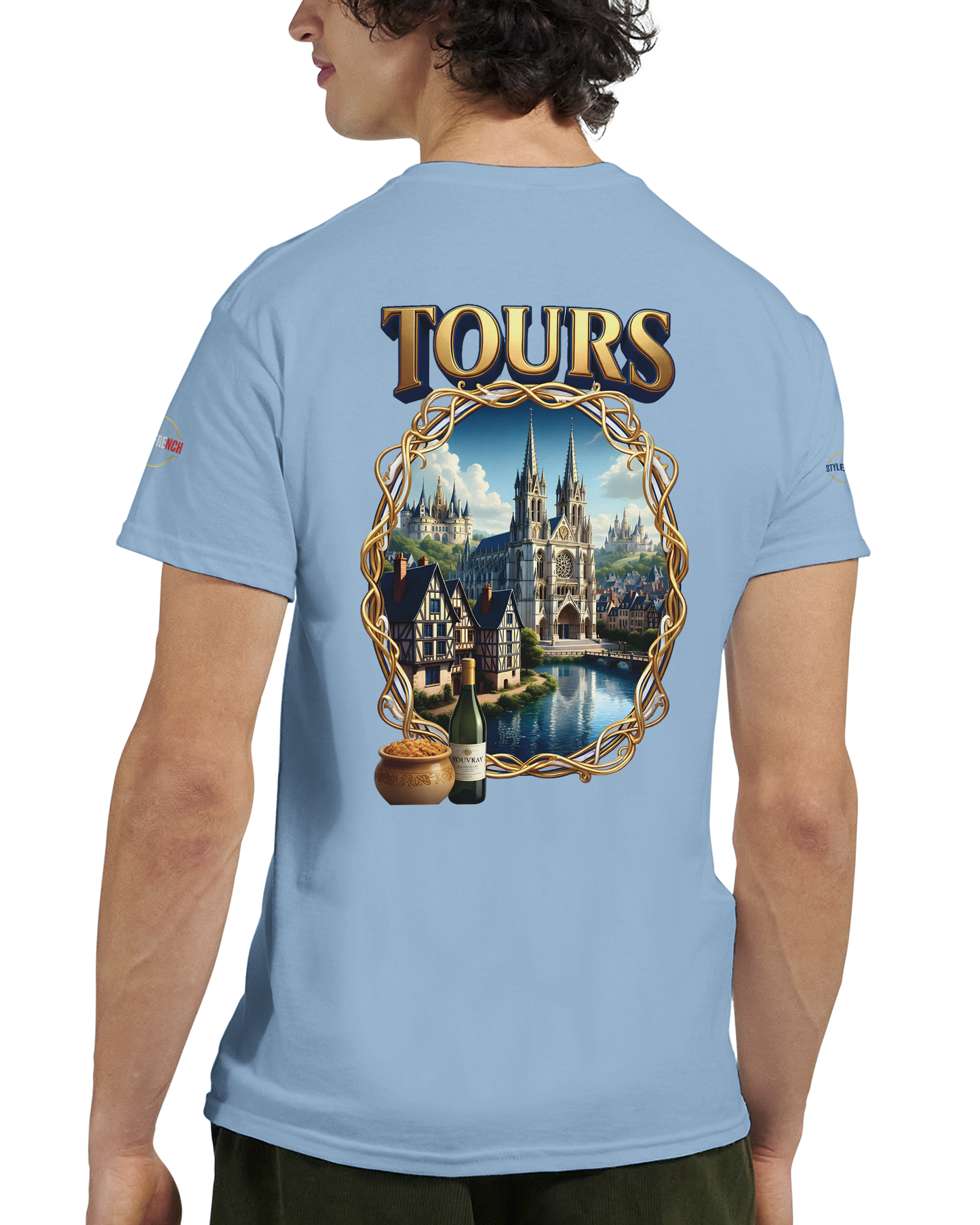 T-shirt Unisexe Tours Ville de France – Coton Épais Premium