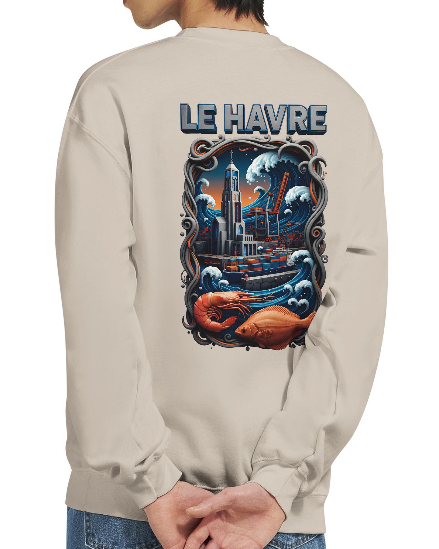 Sweat-shirt Unisexe Le Havre – Pull Classique Confortable