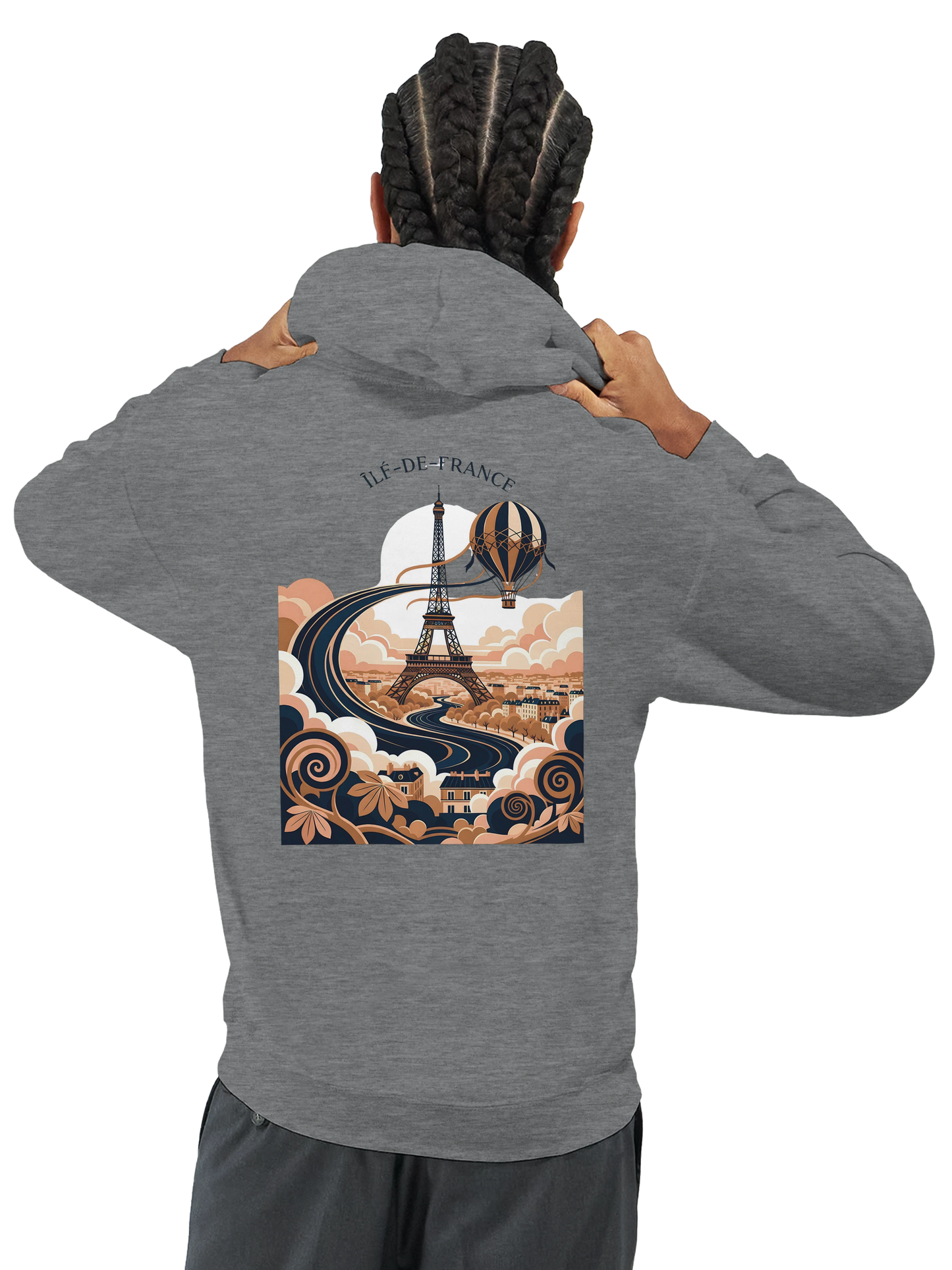 Sweat à Capuche Unisexe Île-de-France – Confort et Style Premium