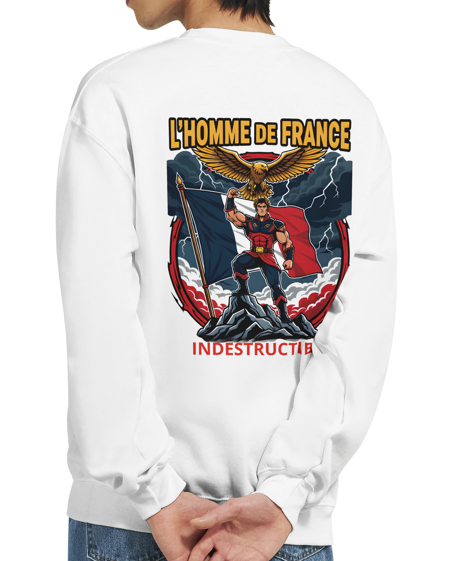 Sweat-shirt Homme France - Premium Cotton Blend Crewneck