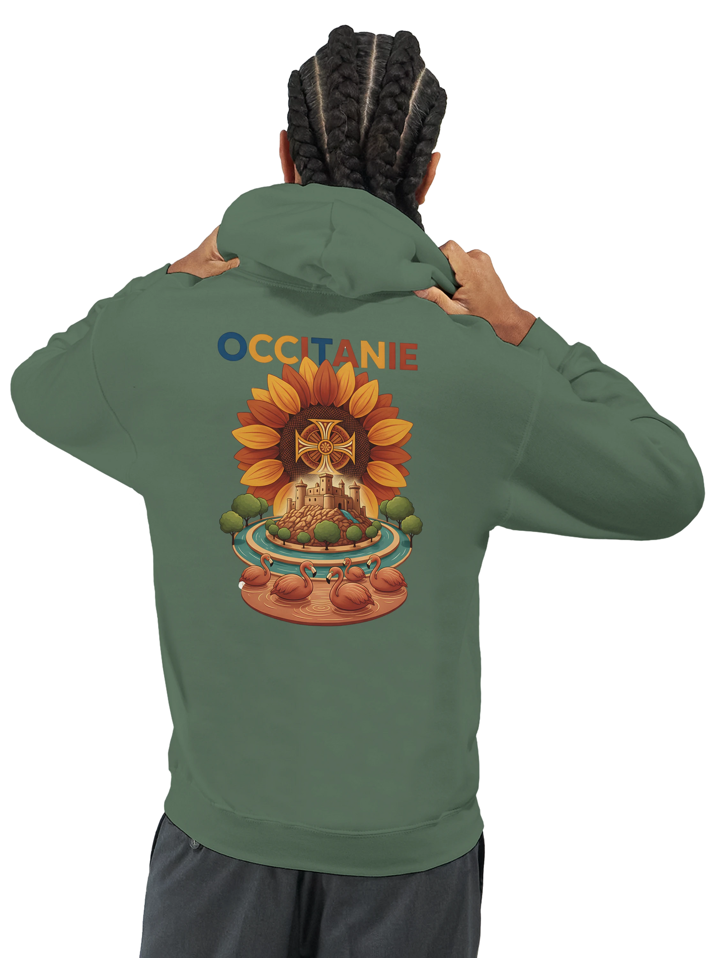 Sweat à Capuche Unisexe Occitanie – Hoodie Confortable et Résistant