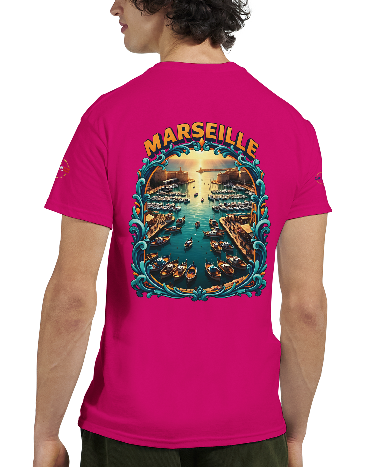 T-shirt Unisexe Marseille – Coton Épais à Coupe Classique