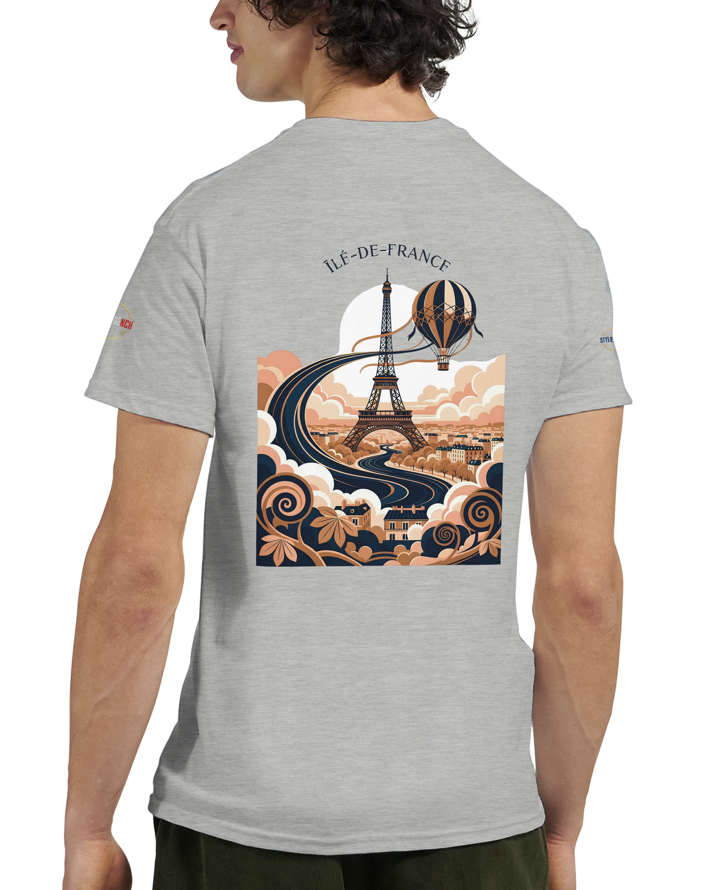 T-shirt Unisexe Île-de-France – Coton Épais à Coupe Classique