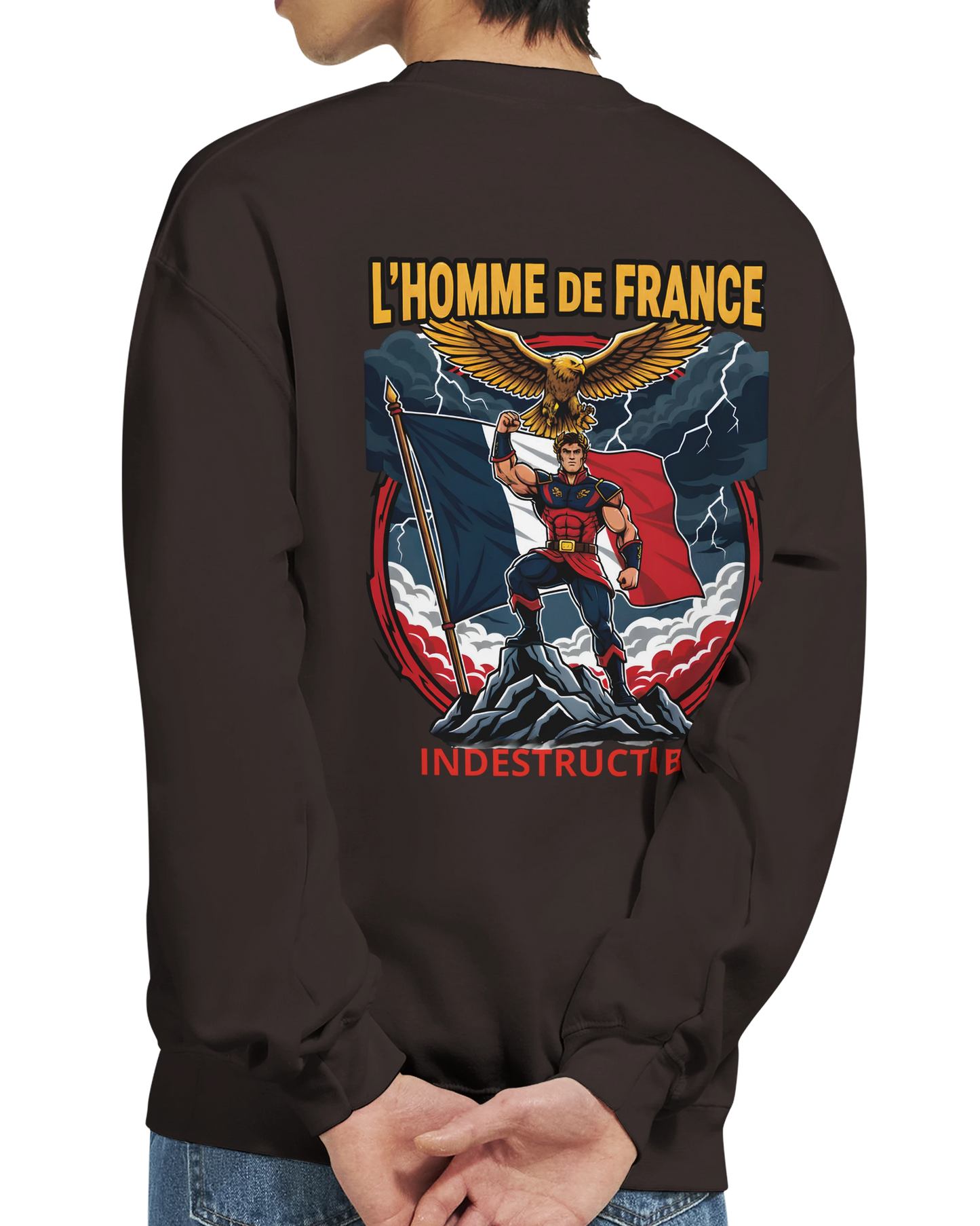 Sweat-shirt Homme France - Premium Cotton Blend Crewneck