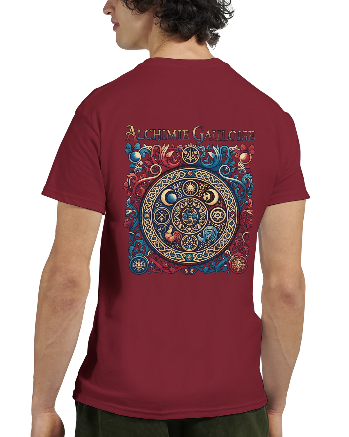 T-Shirt Homme Alchimie Gauloise – Coton Épais à Coupe Classique