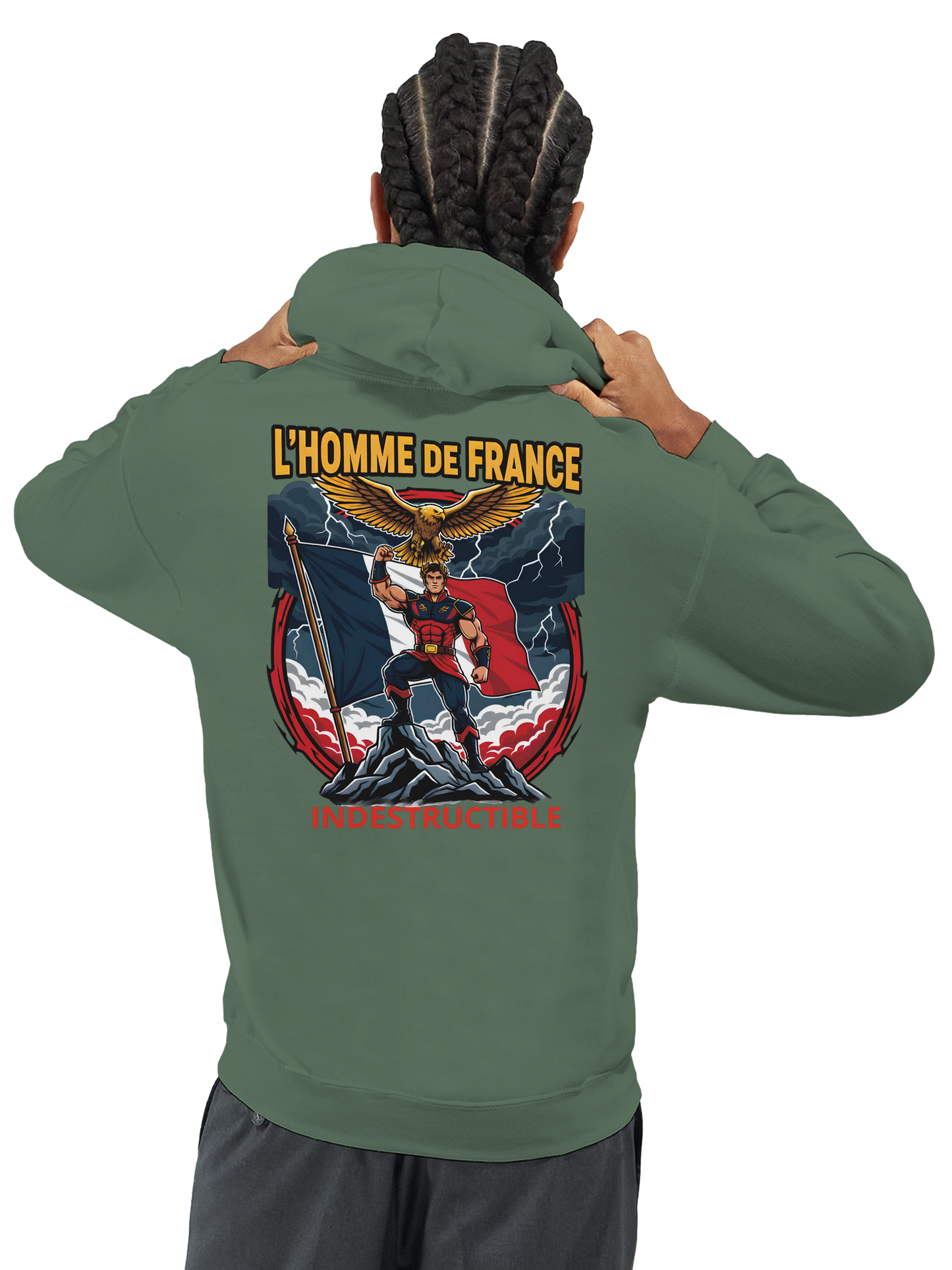 Sweat à Capuche Homme homme de France - Design France - Confort Premium
