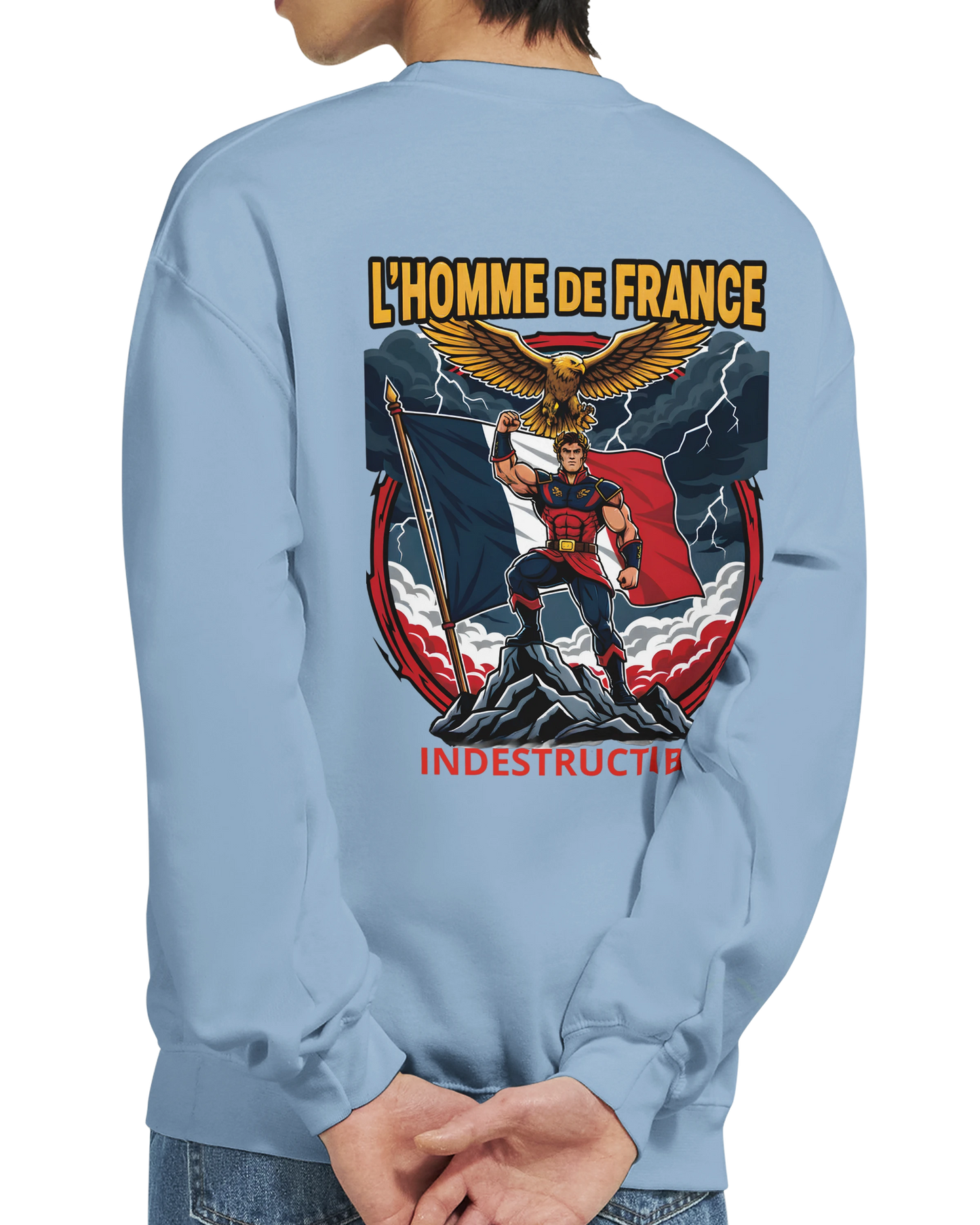 Sweat-shirt Homme France - Premium Cotton Blend Crewneck