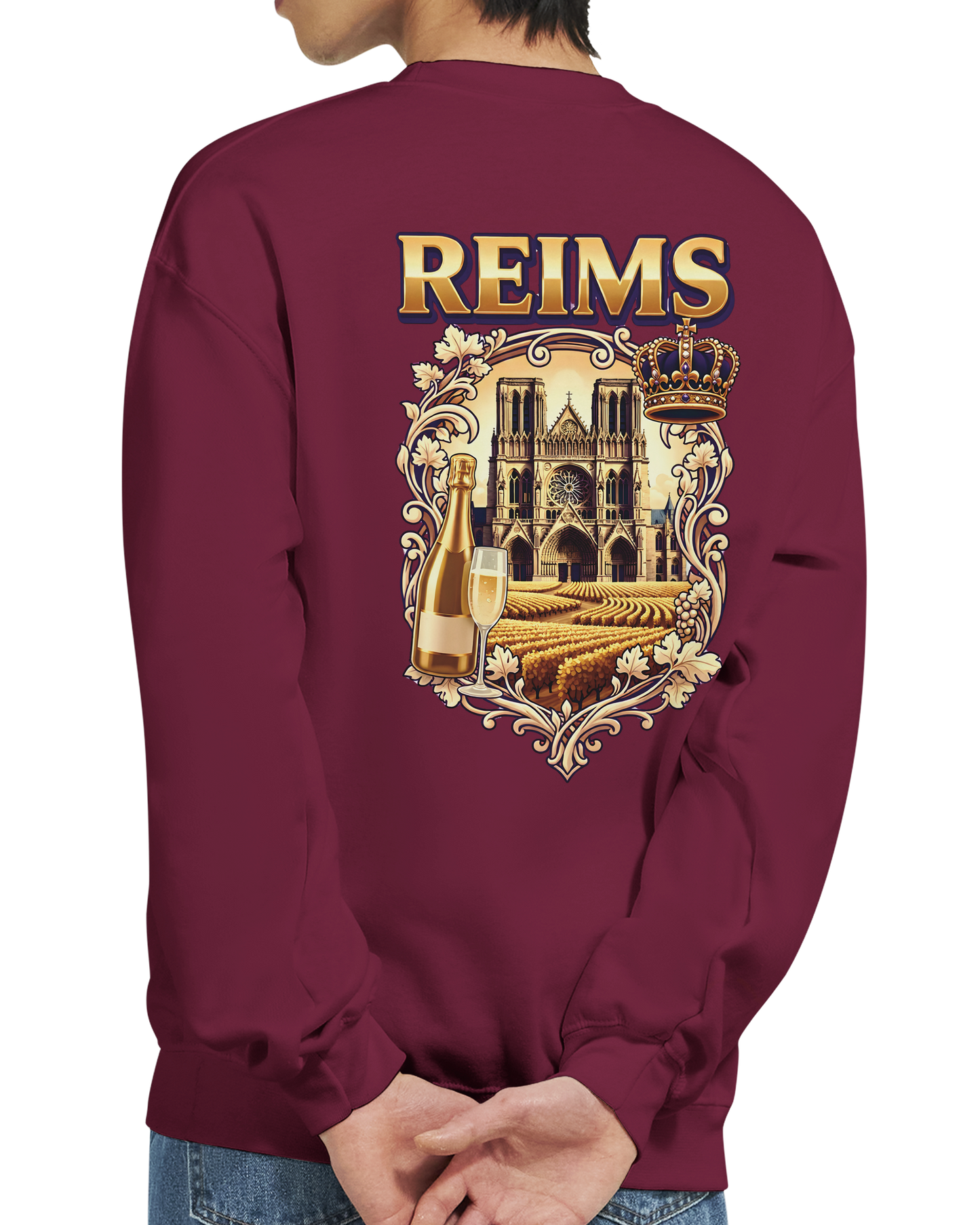 Sweat-shirt Reims – Sweat à col rond confortable en coton mélangé
