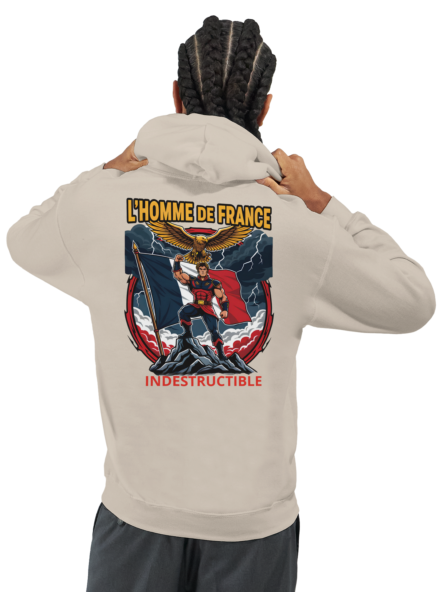 Sweat à Capuche Homme homme de France - Design France - Confort Premium