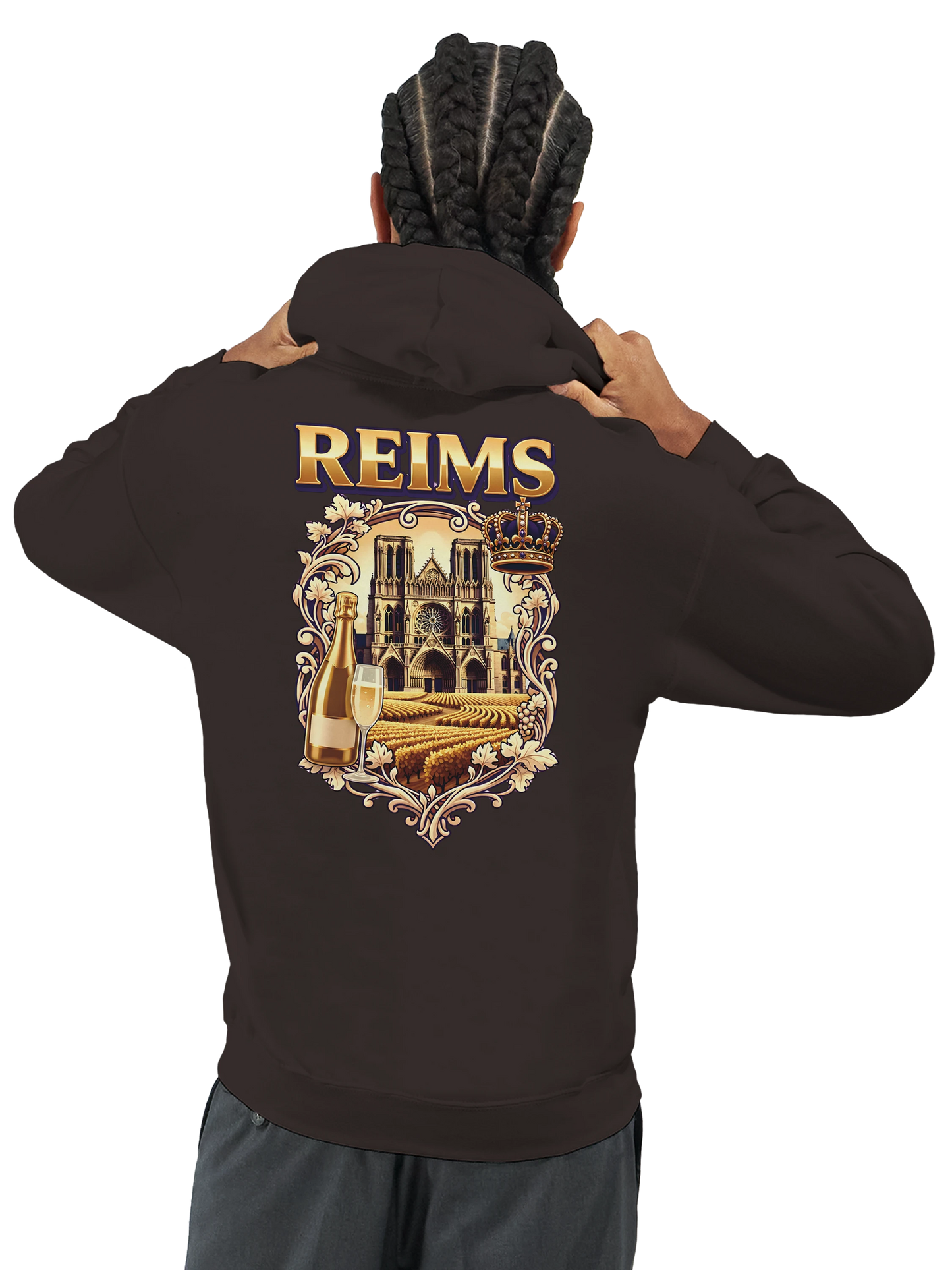 Sweat à capuche unisexe Reims - Confort premium avec conseils d'entretien
