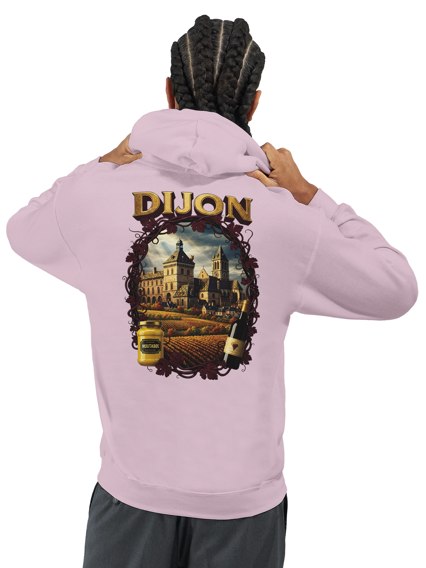 Sweat à Capuche Unisexe Dijon – Ville de France – Confort Premium