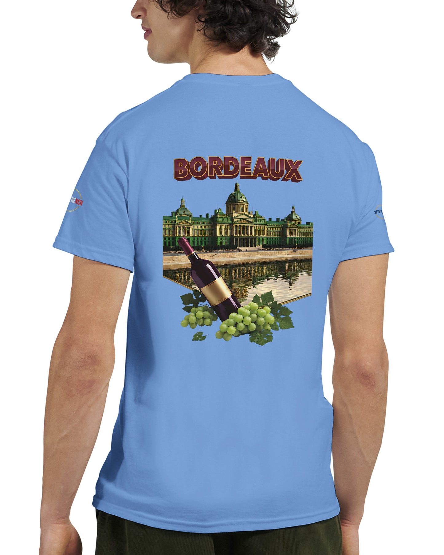 T-shirt Unisexe Bordeaux Ville de France – Coton Épais Premium